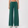 Nuevos Pantalones Deportivos Sueltos Estilo Transfronterizo para Mujer, de Cintura Alta, Adelgazantes, de Pierna Recta y Pierna Ancha, Pantalones Casuales Transpirables para Fitness y Yoga