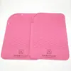 Alfombrilla de Silicona Aislante de Calor para Planchas de Pelo, Rizadores, Planchas Planas, Manteles Antiescaldaduras y Antideslizantes con Patrón Ondulado, Alfombrillas para Tazones, Alfombrillas para Ollas