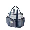 Bolsa de Playa de Doble Capa Gran Capacidad Malla Bolsa de Natación Bolsa de Artículos de Tocador para Gimnasio Portátil Compartimentada Bolsa de Secado Rápido Bolsa de Almacenamiento para Viajes