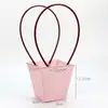 Bolsa Tote de Papel Kraft Dia das Mães 520, Caixa Tote com Flores, Materiais de Embalagem para Flores, Sacola para Planta em Vaso Pequena