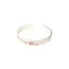 "Despertar de Diez Mil Flores" Estilo Nacional Nuevo Chino Esmalte en Polvo Pulsera de Peonías Versátil Exquisita de Gama Alta Plegable Joyería de Mano