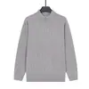 Suéter de Punto para Hombre Otoño e Invierno con Cuello Medio Cremallera Estilo Old Money Suéter de Lujo Ligero Sensación de Alta Gama Color Sólido Negocio Top de Manga Larga