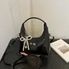 Bolsa de mão feminina da moda estilo coreano com laço, nova bolsa transversal verão 2026, bolsa de ombro moderna para o dia a dia