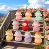 Venda Quente Boneca Fofa Kawaii de Grãos Ornamento Pequeno de Resina para Desktop Acessórios DIY Brinquedo Tendência Transmissão ao Vivo Sacola Surpresa Acessórios para Bonecas Pequenas