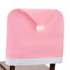 Cubierta de Silla de Papá Noel de Color Sólido Creativa Decoraciones Navideñas para Silla de Hogar Cubierta de Silla de Tela No Tejida Suministros Navideños