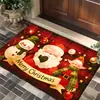 La nueva alfombrilla decorativa navideña de Temu decora los hogares de Amazon, creando una atmósfera festiva, alfombrilla de baño antideslizante, alfombrilla para la entrada