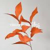 Hoja de Mango Simulada Techo de Salón de Bodas Guía de Camino Flores Decorativas Materiales Florales para Bodas Base para Arreglos Florales Hoja de Flor Artificial Material al por Mayor