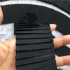 Negro y blanco suave perla gasa pliegues de órgano encaje encaje hecho a mano diy lolita muñeca falda decoración
