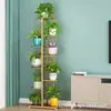 Estante de Flores de Hierro Forjado de Múltiples Niveles para Interiores Estilo Europeo Estante de Almacenamiento Simple de Pie para el Hogar Balcón Eneldo Planta Araña Estante de Flores