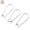 Ganchos de Orelha em Forma de U, Presilhas de Orelha de Aço Inoxidável, Acessórios de Orelha, Presilhas de Orelha de Jade, Presilhas de Orelha de Vesícula Biliar de Porco, Acessórios para Joias DIY
