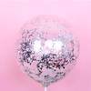 Cor lantejoulas balão enchimento transparente 12 polegadas decoração de aniversário Balão Mágico micro empresa empurrar pequeno presente