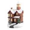 Decorações de Natal Novas Transfronteiriças Casa Pequena de Resina Casa de Micro Paisagem Árvore de Natal Criativa Brilhante