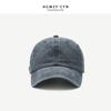 Sombrero de Vaquero Lavado para Mujer Primavera y Verano Visera Curva Estilo Coreano Simple Combinable Gorra de Béisbol Gorra de Celebridad de Internet para Hombre