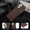 Adecuado para iPhone16ProMax Funda de Teléfono Costuras de Tela Cuero Liso Antideslizante Apple 15 Funda Protectora de PC Resistente a Caídas 14