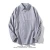 Roupas Masculinas Trendy Ape Outono 2025 Nova Camisa Masculina Casual Business Cor Sólida Slim Fit Têxtil Oxford Manga Longa
