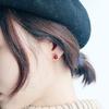 Pendientes de alce y granada de plata de ley S925, regalo de Navidad, pendientes de moda coreana para mujer, pequeños pendientes de asta fresca