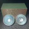 Linterna de Flor Azul Horno Jianyang Taza de Té Esmalte Mineral Original Base de Hierro Taza de Té de Cerámica Fácil de Mantener Color Regalo para Uso Personal
