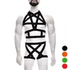 Bambu como roupas Europeu e Americano adulto masculino sexy alça vazada SM bondage diversão roupa dividida NZN0029