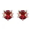 Aretes de gatito con temperamento estilo coreano marea Torre dulce seis colores opcionales gato aretes pequeños simples joyería