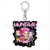 Anime Demon Slayer Grupo de Meninas Transfronteiriço Merchandising Grupo de Meninas Chaveiro Acrílico Conjunto de Duas Peças Pingente Mochila Acessórios Estudantis