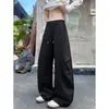 Pantalones de trabajo de estilo americano modernos con pliegues y remaches, tipo cimitarra, para hombre, primavera y otoño, corte holgado, talla grande, deportivos, pierna ancha, corte recto, casual