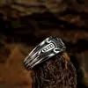 Anillo cruzado europeo y americano para hombre, moderno, de alta calidad, moda, personalidad, anillo de ancla exagerado, joyería transfronteriza para hombre, hip hop