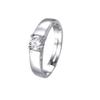 Anillo de diamantes de platino con alto contenido de carbono, conjunto de seis garras clásico europeo y americano, propuesta de fábrica, venta directa de fábrica, 2023