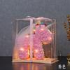 Ramo del Día de San Valentín Chino, Flor Eterna, Pe Unicornio con Corona de Diamantes, Regalo para Niñas y Mejores Amigas, Regalo de San Valentín, Rosas al por Mayor