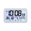 Reloj con control de voz y pantalla a color transfronterizo para sala de estudio, sala de estar, dormitorio, despertador luminoso inteligente, reloj de pared para habitación de ancianos y bebés.