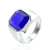 Anillo geométrico de acero inoxidable de moda europea y americana para primavera, accesorio de negocio para ir al trabajo