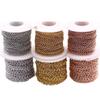 Material de Acessórios para Joias DIY de Aço Inoxidável Aço Titânio Corrente de Extensão Corrente de Cauda Corrente de Colar Pulseira 100 metros 1 volume