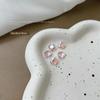 Manicura Rosa Sakura Punta Inferior Diamante Aurora Sinfonía Semitransparente Multifacético Cuadrado Gordo Brillante Joyería para Uñas Diamante