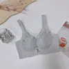 Roupa íntima Redutora de Pressão com Seda de Amora Respirável, Suporte Lateral Confortável para Seios Laterais, Renda, Sem Aro, Sutiã Feminino para Prevenir Queda