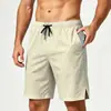 Shorts Masculinos Esportivos Outdoor de Secagem Rápida Verão Seda Gelo Finos Shorts de Corrida Casuais Respiráveis Calças de Treino Fitness