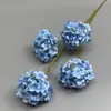 Flores Artificiais de Haste Única Transfronteiriças, Hortênsias Sonhadoras, Flores Artificiais para Salões de Casamento, Decoração Suave para Arcos de Hotel, Materiais Florais para Casamento Atacado