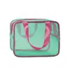 Bolso Cruzado de PU, Neceser para Mujer, Bolso de Mano Portátil, Bolsa Impermeable para Artículos de Tocador de Cuidado de la Piel, Bolso de Gran Capacidad, Bolsa de Viaje