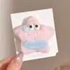 Pin de Flequillo Lateral de Gama Alta Estilo Coreano con un Corazón Femenino, Pinza de Pato de Color Contrastante, Pasador Dopamina Lindo, Pinza para el Cabello Exquisita