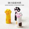 Celebridad de Internet ins Blogger Japonés Lindo Garra de Gato Tijera para Piel Muerta Estuche Protector Práctico Anticaída Herramienta para Arte de Uñas Opcional Tricolor