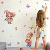 Adesivos de Parede de Gnomo de Primavera Personalizados para Sala de Estar, Quarto, Decoração de Parede de Fundo de Casa, Adesivos de Parede Autoadesivos