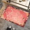 Alfombra de Barro Diatomeas Mármol Simple Transfronteriza Dorado Esmeralda Chapado Absorbente Baño Antideslizante Fácil Cuidado Felpudo Alfombra de Secado Rápido