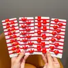 Nuevo Scrunchie de Cinco Estrellas Bandera Roja, Diadema, Accesorio para el Cabello con Forma de Corazón para Viajes del Día Nacional, Lindo Scrunchie para Estudiantes