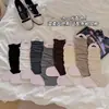 Meias de pelo cinza para mulheres, outono e inverno, meias finas de lã para tornozelo, combinadas com sapatos pequenos de couro, estilo Miu, meias quentes de meia-canela
