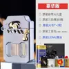 Zorro/Zorro Z786 Mecha Cibernético Caja Transparente Encendedor de Queroseno Semiautomático Pieza Única Clásica Entrega de Regalo
