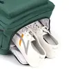 Mochila impermeable de lona de gran capacidad transfronteriza con compartimento para zapatos, bolsa de viaje con separación de húmedo y seco, bolsa funcional de aislamiento para gimnasio de corta distancia