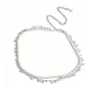 Collar de lata de amor roja que se abre y se cierra, nicho, temperamento simple, nueva atmósfera dulce, cadena para clavícula de chica, collar para el cuello