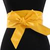 Fajas para Mujer Accesorios Vestido Cinturón Ancho Lazo Cinta Larga Moda Cuero Cinturón de Mujer Venta al Mayoreo de Fábrica