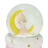 Bola de Cristal Luminosa Personalizada Globo de Neve da Lua Enfeites Transfronteiriços Decoração de Casa Artesanato de Resina para Meninas Enfeites