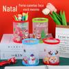 Natal DIY dobrável caneta titular estudante presente de classe bonito escritório desktop caixa de armazenamento caneta titular papelaria atacado