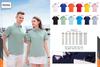 99216#190g Algodón Lanjing Súper Fresco Color Sólido Cuello Secundario Manga Corta Solapa Camisa POLO Grupo T Ropa de Trabajo Ropa de Trabajo