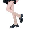 Calcetines apilados de encaje con forma de aguja plana, para otoño e invierno.